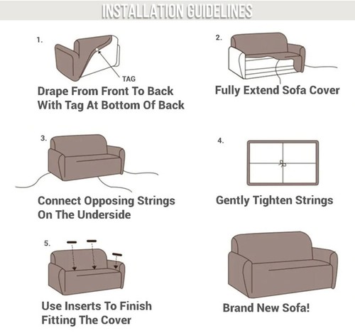 Clear Fear Leaf Stretch Sofa Cover Lounge Couch Slipcover Recliner Protector - Bild 6 von 11