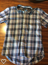 Quicksilver Plaid Button Up SS size: Junior Medium