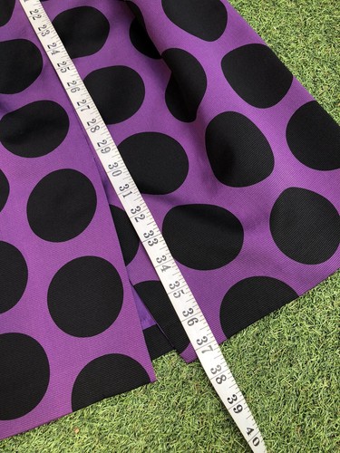 Hobbs Plum Black Tulip Dress Big Spot Cotton & Silk 100% Silk Lining Wedding UK8 - Picture 9 of 13