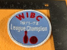 M2-31 WIBC 1971-72 BOWLING LEAGUE CHAMPION PATCH