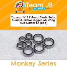 Traxxas 1/16 E-Revo, Slash, Rally, Summit - Hub Axle Carrier 8 Pc Bearings Kit