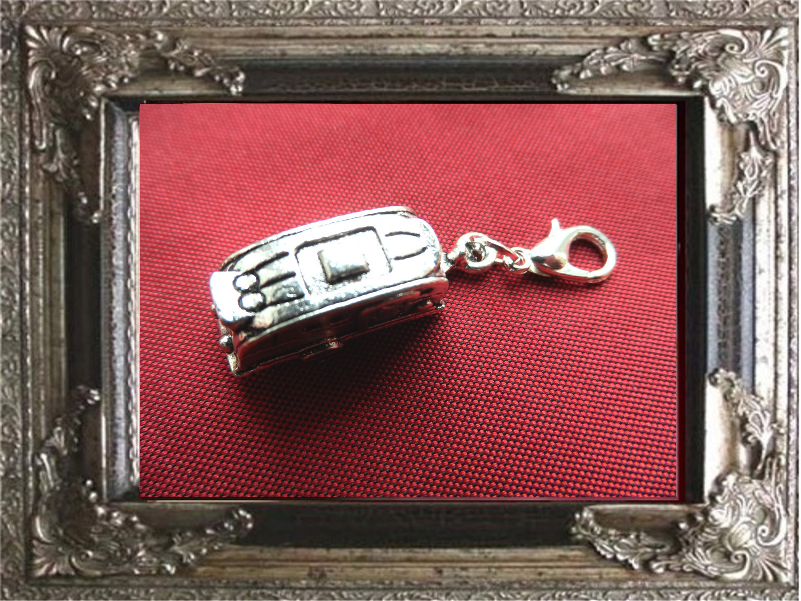 VW Bus Armband Anhänger 925er Silber T1 T2 Leder