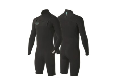 VISSLA Men's 2/2 7SEAS Chest-Zip L/S Spring Suit - BLK - Size