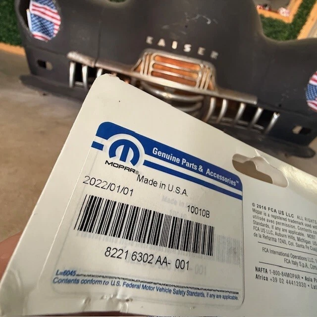 (1) 19-24  Dodge RAM Updated LOGO 2" Trailer Receiver  Mopar 82216302aa GENUINE - Image 4 of 4