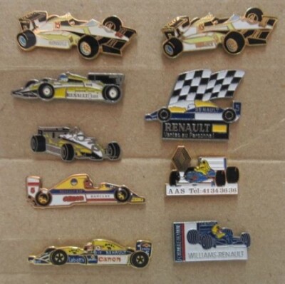 SET MIT 9 PINS F1 WILLIAMS/RENAULT DIVERSE - SPORT-AUTO