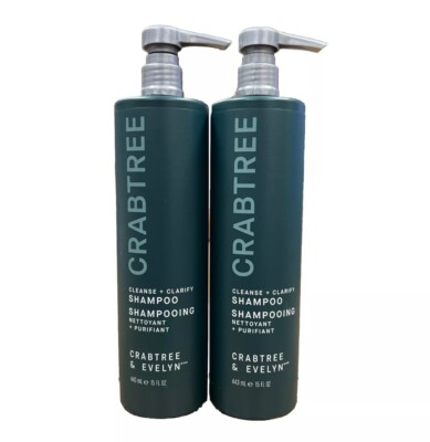 Crabtree & Evelyn 2X Cleanse + Clarify Shampoo (443ml) (15fl.oz) NEW!