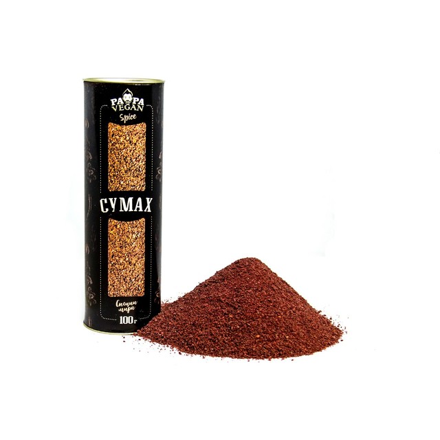 Organic Dried Sumac Powder 3,53 oz/100 gr Herbs & Spices by PapaVegan