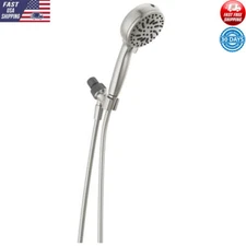 Faucet ProClean Brushed Nickel Shower Head W/ Handheld Showerhead High Pressure