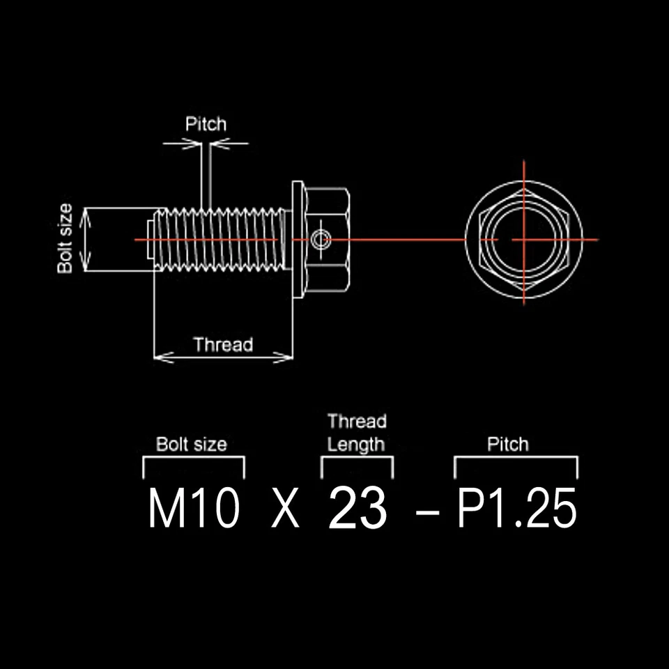 Tornillos de perno de banjo único de titanio M10x1,25 para Honda Suzuki Yamaha Kawasaki Foto 3 de 4