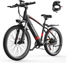 14-26" Electric Mountain Bike ebike Adults 750W 28MPH Off-road E-Bicycle Tire