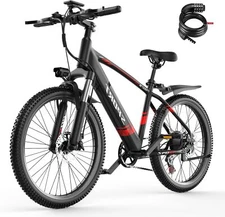 14-26" Electric Mountain Bike ebike Adults 750W 28MPH Off-road E-Bicycle Tire