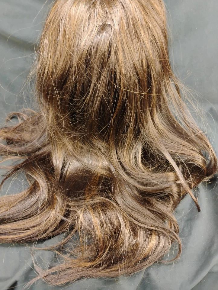 New Born Free Foxy Lady Long Dark Brown Wig - Image 4 of 4