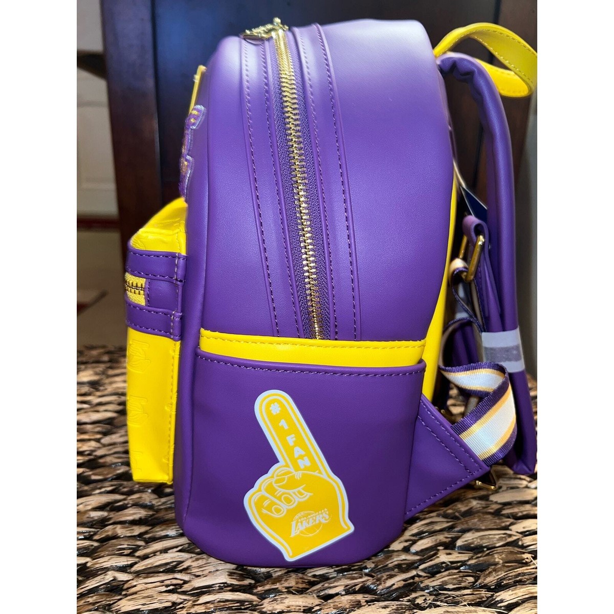 NBA Los Angeles Lakers Patch Icons Mini Backpack Loungefly