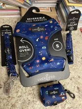 Lucy & CO Harness Leash Collar Matching Poop Bag Small New 