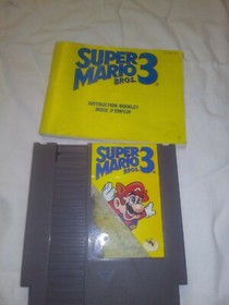 Super Mario Bros. 3 Nintendo Nes Game Tested + Booklet
