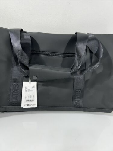 Rains Gym Duffle Bag Black Trail Gym Bag - Picture 2 of 9