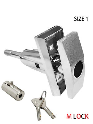 Vending T Handle + Abloy Puck lock w 2 keys Vendo Triple Star rod Snack Size 1