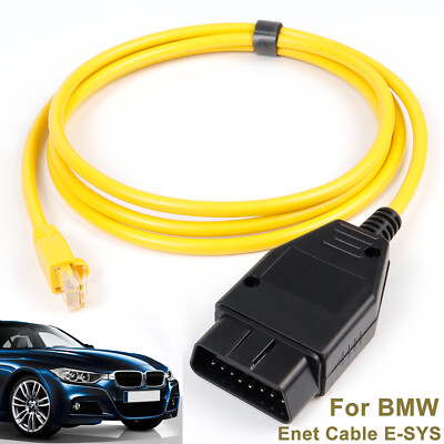 1x OBD ENET Ethernet Interface Kabel Codierung Diagnose Cable RJ45 passt für BMW