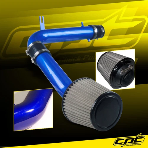 For 98-02 Honda Accord 3.0L V6 Blue Cold Air Intake + Stainless Steel Air Filter