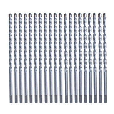 Drillforce 20PCS 5/32''x4-1/2'' Carbide Tipped Concrete Masonry Screw Drill Bits