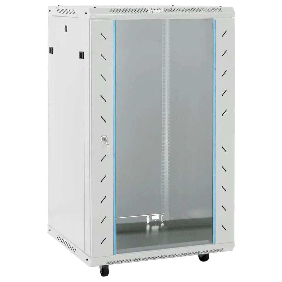 🔒 18U 19" Network Data Cabinet with Swivel Feet – Lockable Server Rack | IP20 - Image 4 of 4