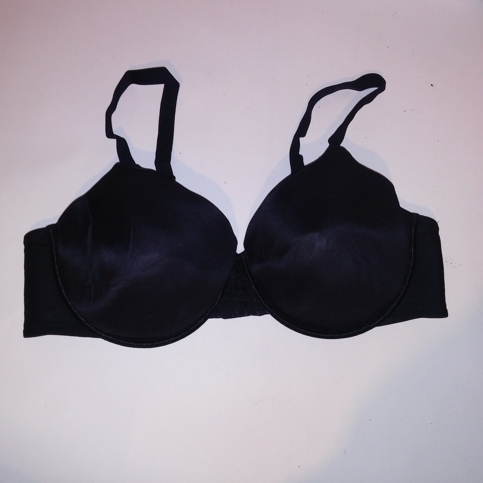 Vanity Fair Bra 44DD Lightly Lined Solid Black Un… - image 1
