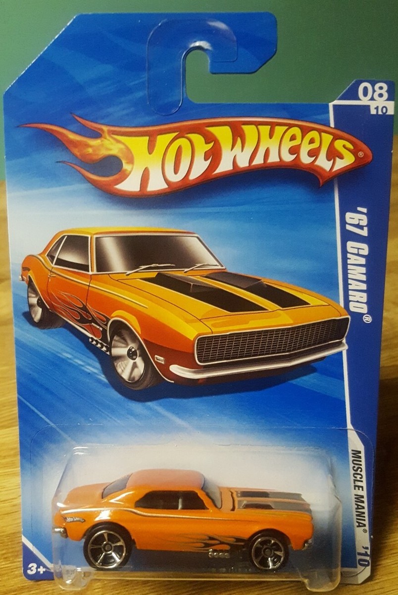 ホットウィール　67 CAMARO レア Hot Wheels '67 Camaro Orange 1:64 Hood Opens Metal Bottom