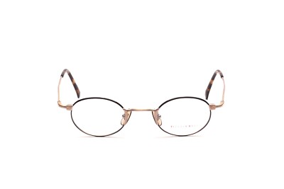 Freudenhaus Brille Fassung matt Gold mit Schwarz, Mod. Zaki in 42 -20 mm    H11