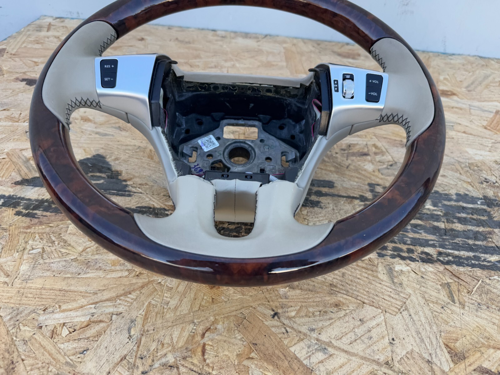 WOOD TAN LEATHER STEERING 3W0419093 BENTLEY FLYING SPUR OEM (2013-2018)