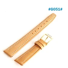 GUCCI Leather Band Light Beige With GUCCI BUCKLE , 16MM