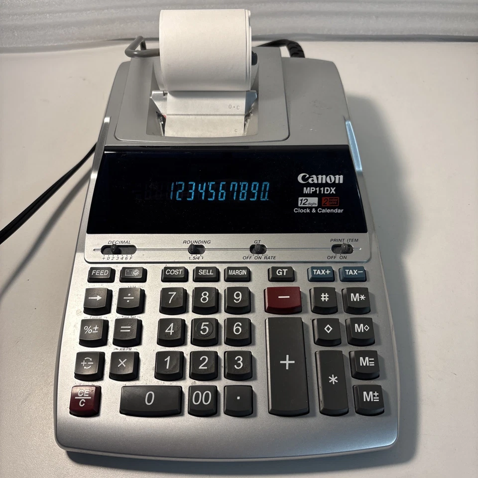 Canon MP11DX Printing Calculator - Tested and Works - Image 2 of 4
