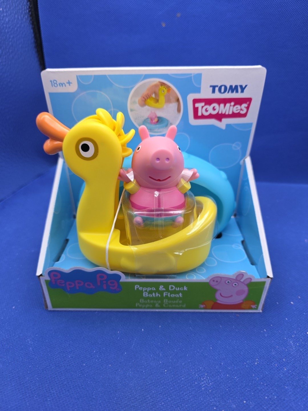 Toomies Peppa Pig Peppa and Duck Bath Float - Peppa Water Squirter Bath Toy