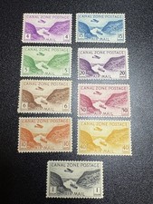 Canal Zone C6-14 MLH/HR US Possession Gaillard Cut Airmail KSPhilatelics