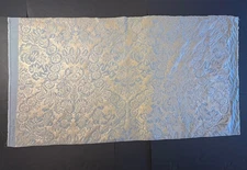 Fortuny SOLIMENA in slate blue & silvery gold- 1 Yard (54x31 inches) #5633