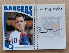 2005 In the Game RON DUGUAY AUTO AUTOGRAPH Card #A-RDU NEW YORK RANGERS