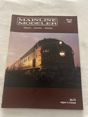 MAINLINE MODELER Magazine March 1988 Model Railroading Trains N-Scale