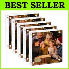 Acrylic Frame 8x8-5 Pack, Clear Double Sided Display