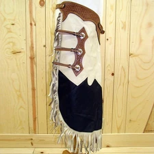 HILASON Bull Riding Chinks Pro Rodeo Western Smooth Leather | Handmade Chaps