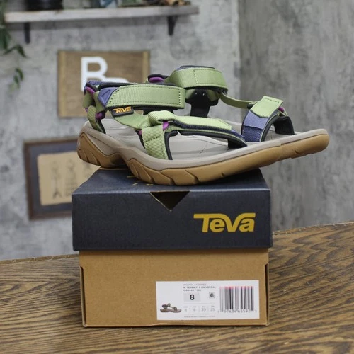 Teva Fi 5 Universal Sport Adjustable Strappy Terrain Sandals Iguana Green 8M - product listing photo