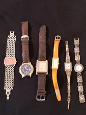 Timex Mens Brighton Women's  Other Brands Vintage Watches Lot Of 6  Parts