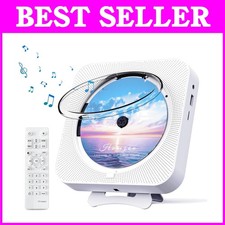 Compact Home CD Music Player with Timer  Built-in Speakers
