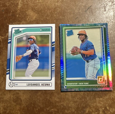 2024/2025 Donruss Rated Prospect & Rookie New York Lot of 2 - Luisangel Acuna