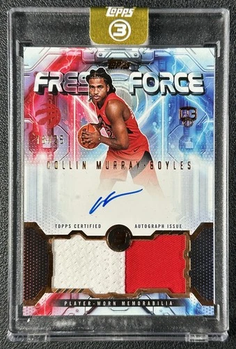 COLLIN MURRAY-BOYLES 2025 TOPPS THREE 3 FRESH FORCE PATCH AUTO BRONZE RC 18/25