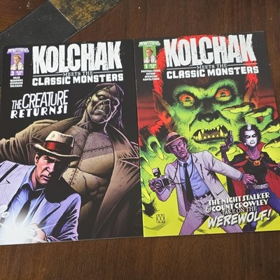 Monstrous Books Kolchak Meets the Classic Monsters #1-2 Comic Lot (2 Issues)
