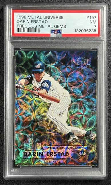 DARIN ERSTAD PSA 7 1998 FLEER SKYBOX METAL UNIVERSE #157 PMG EDEL GEMS 12/50