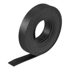 Faux Leather Strip Leather Strap Double-Sided 118" Long 0.6" Wide Black