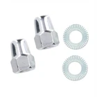 Shimano Cap Nut Silver M9 Pair With Washer