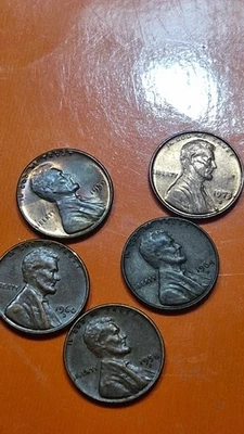 1958 D, 1973 S, 64 D,60 D, 1959 AMERICAN CENT IN VORZÜGLICH - Bild 1 von 4
