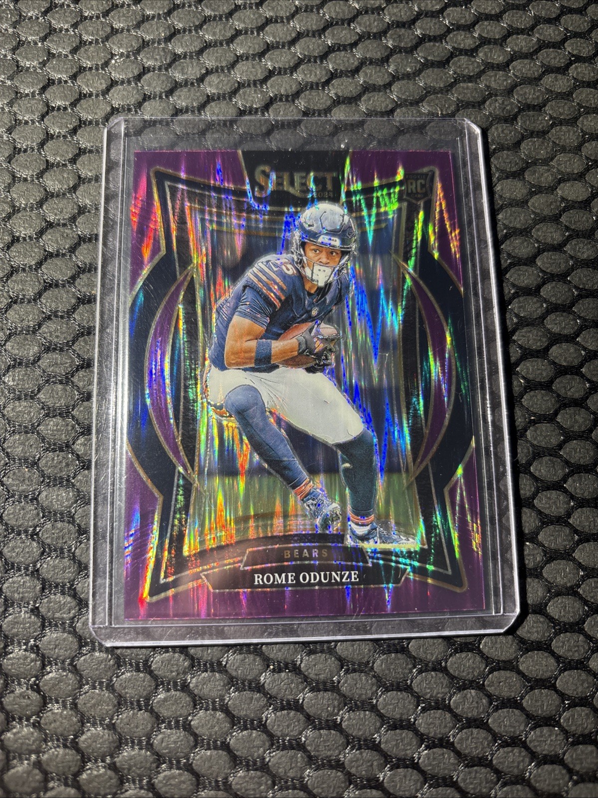 2024 Panini Select Concourse Level Purple Shock Rome Odunze RC # /360-Bears