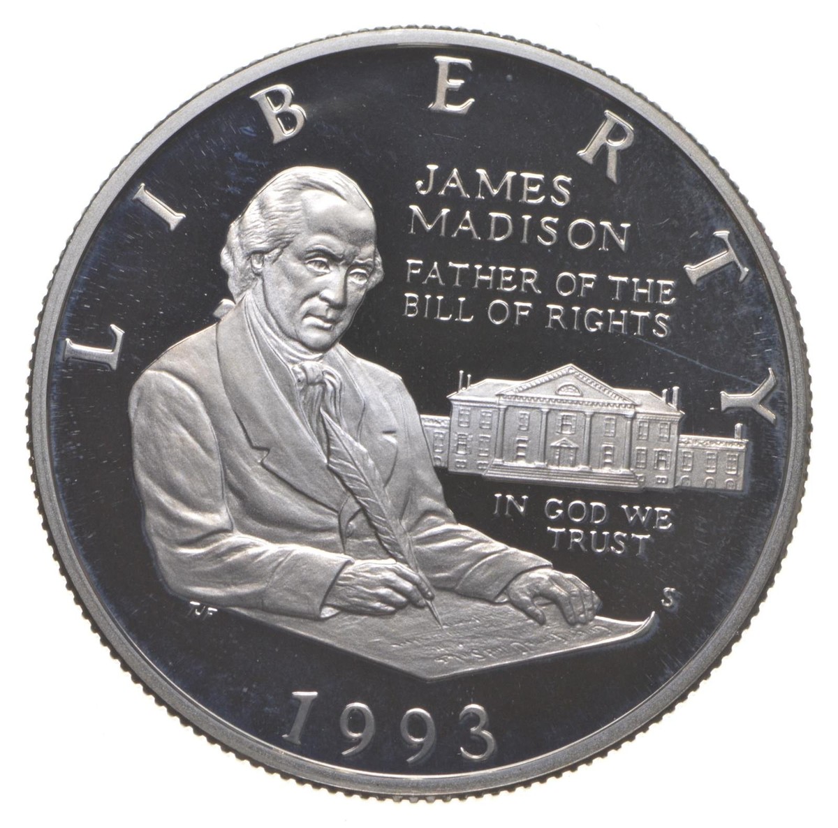 1993-S Proof James Madison Bill of Rights Commemorative Half